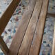 School desk wood 2 places
