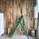 Escabeau vintage patine verte