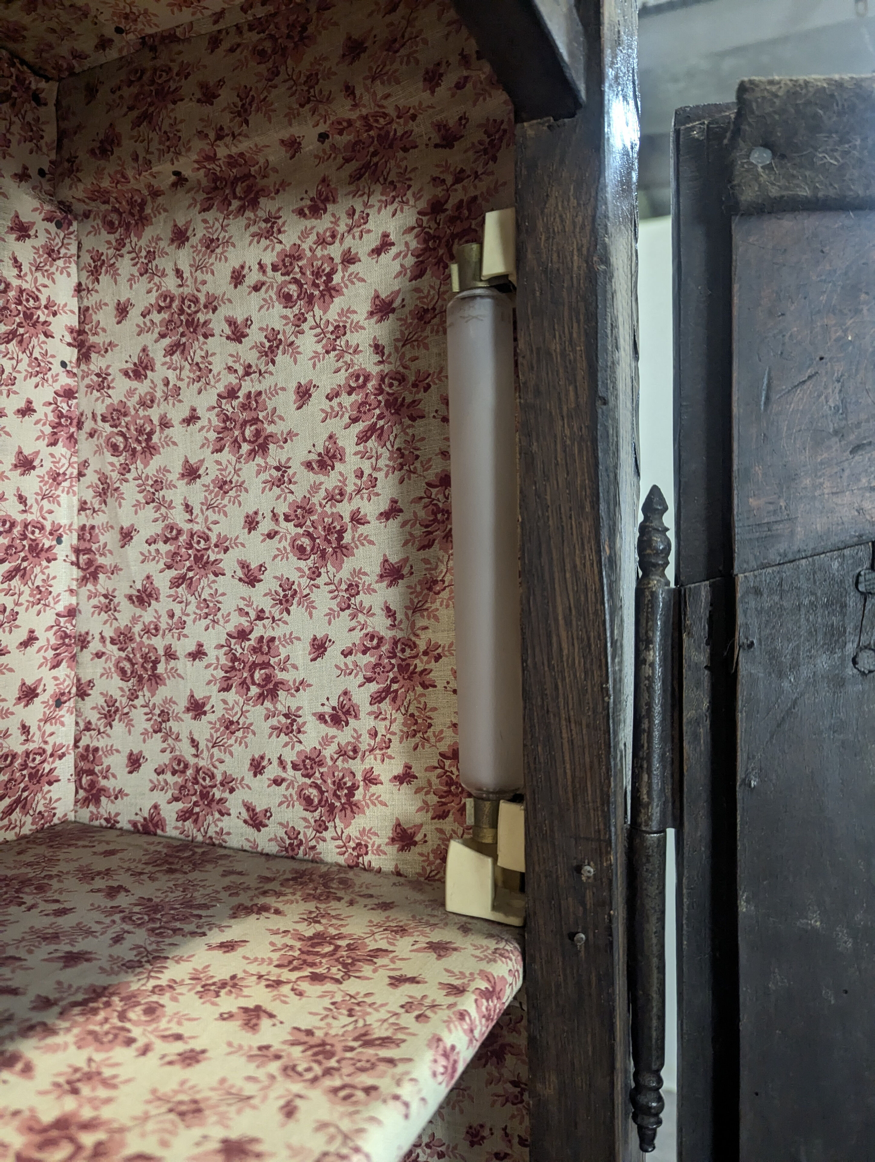 Normandy carved oak bonnetière