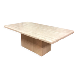 Travertine coffee table Italy 1970