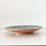 Large hand painted ceramic dish