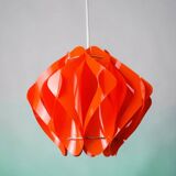Mid Century Modern 70s red pendant light