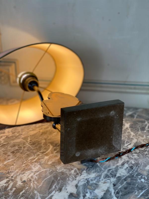 Plaque D'Agathe Montée En Lampe, circa 1980