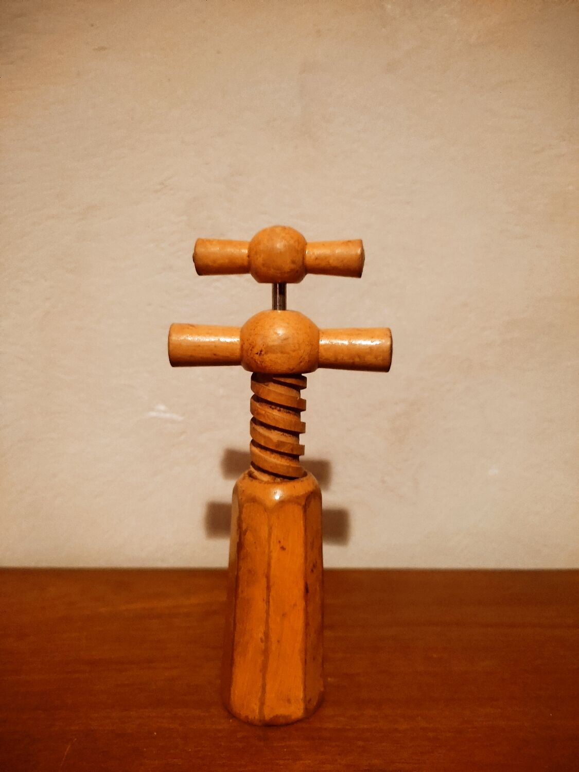 Wooden bottle opener