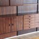 Danish wall bookcase by Thygesen and Sorensen in rosewood, 1960
