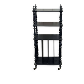 Blackened wooden music stand from the late 19th century