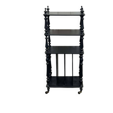 Blackened wooden music stand from the late 19th century