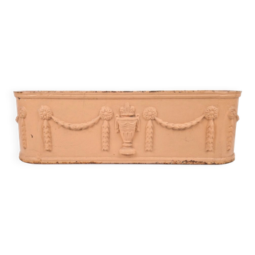 Vasque ovale en fonte de fer Louis XVI suédois, 19e siècle