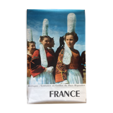 Original poster "Britain Costumes and Hairstyles of the Bigouden Country" 62x99cm 1960