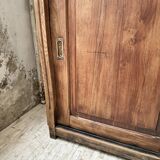XL oak workshop sideboard with sliding doors from 1900