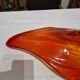 Coupe en verre de Murano orange, années 1950