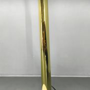Danish Arc Floor Lamp by Bilka Brass Marble, 1970s