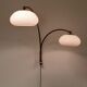 Space Age mushroom doublet arc wall lamp with , Dijkstra 1970s