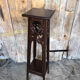 High table silver mahogany carved vintage