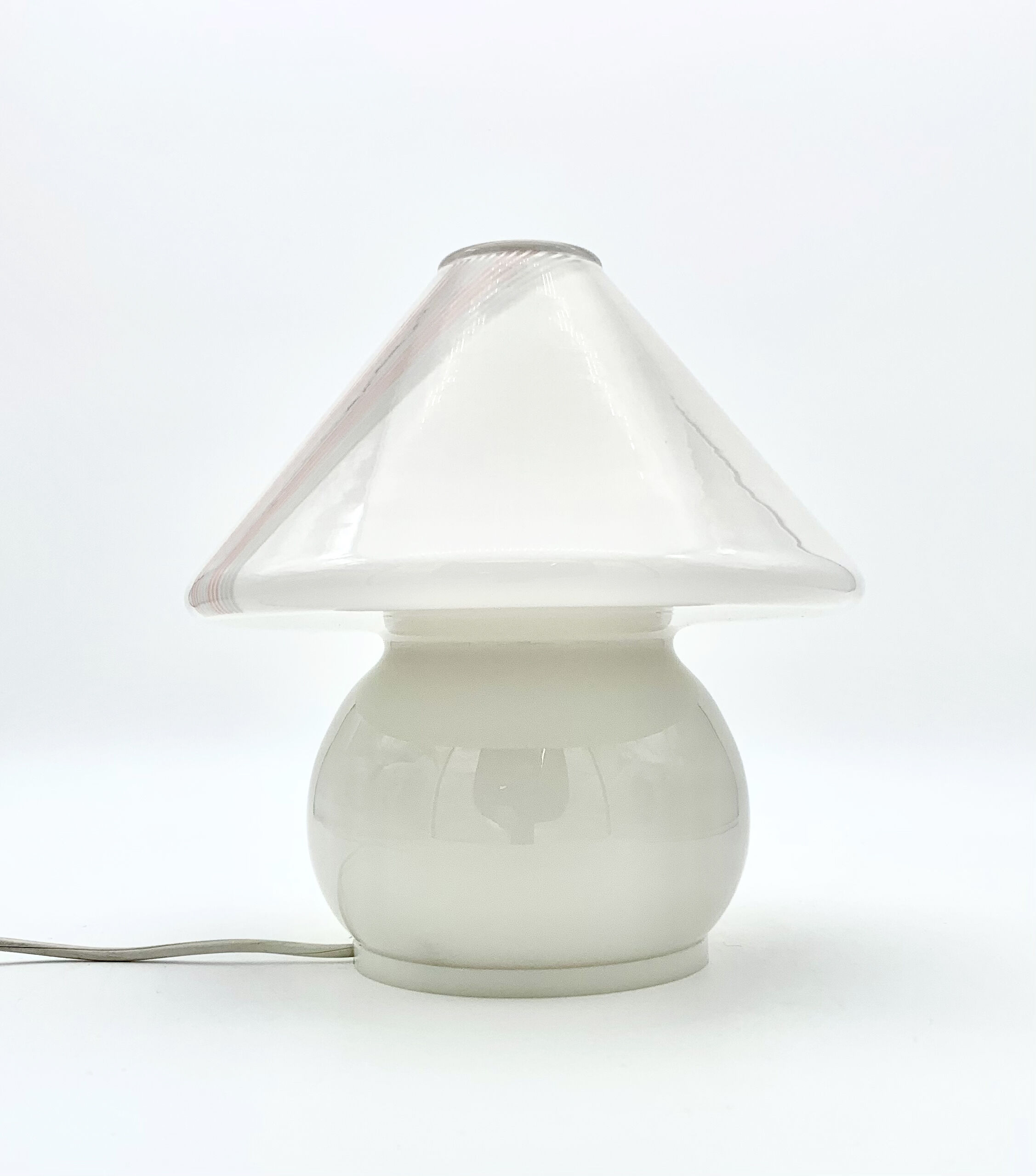 Lampe "champignon" en verre des années 70/80
