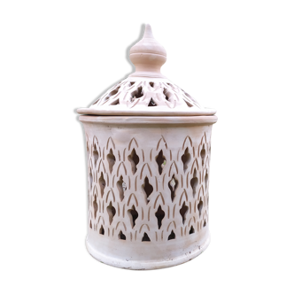 Moroccan pottery, lantern, terracotta