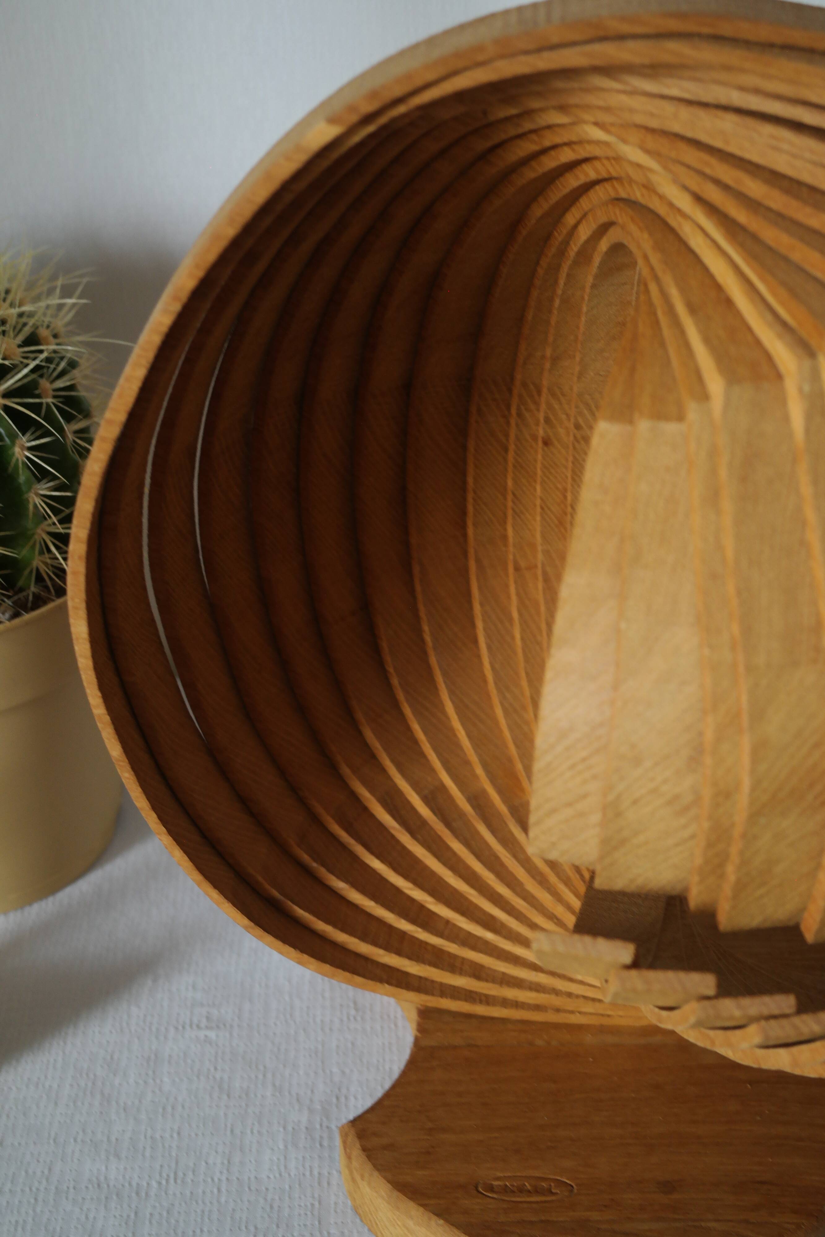 Enaol wooden design kinetic lamp