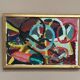Original Swedish Oil on Canvas – “Abstract Composition” – Signed – Dated 1960 – Vintage & Framed – 44.5 × 31 cm (17.5" × 12.2")