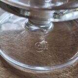 Set of 9 vintage Luminarc wine glasses, transparent Sweden model