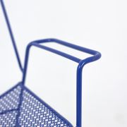 Pair of openwork iron armchairs, 1960s