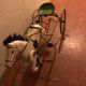 Old pedal horse with sulky