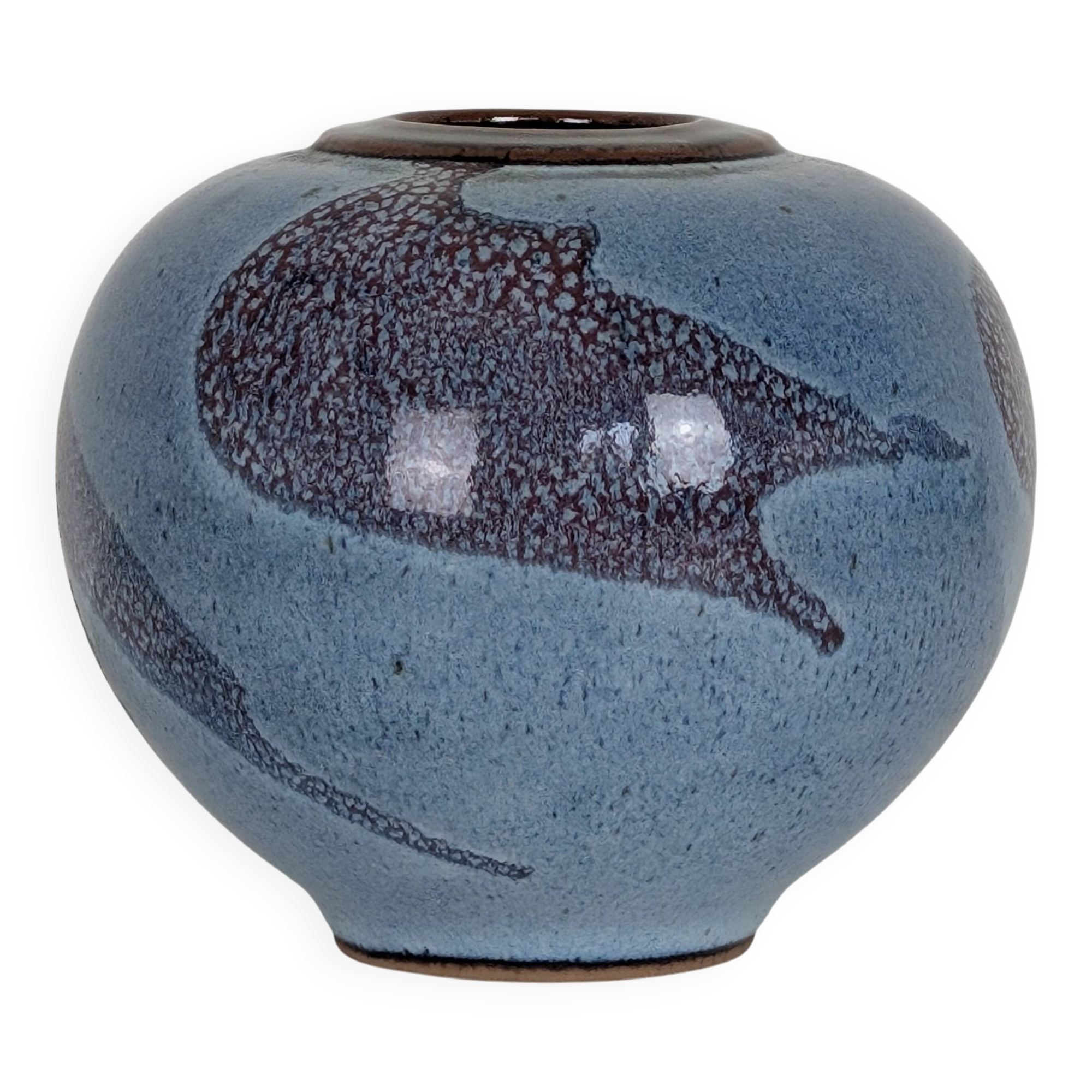 Taizé stoneware ball vase