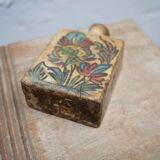 Old glazed terracotta bottle vase, Iran, XIX th