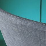 Teak armchair, bluish black. Denmark 1960