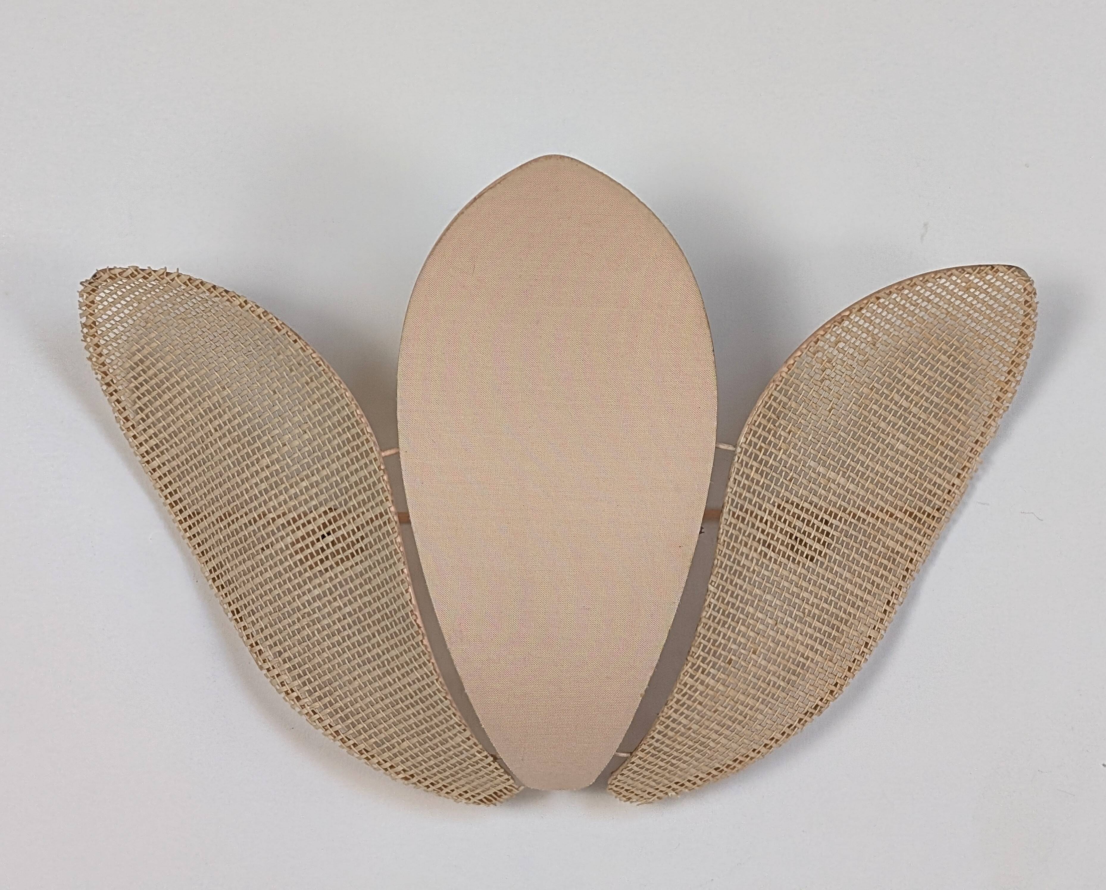 Pair of flower wall lights