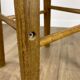 Round vintage wooden bar stool