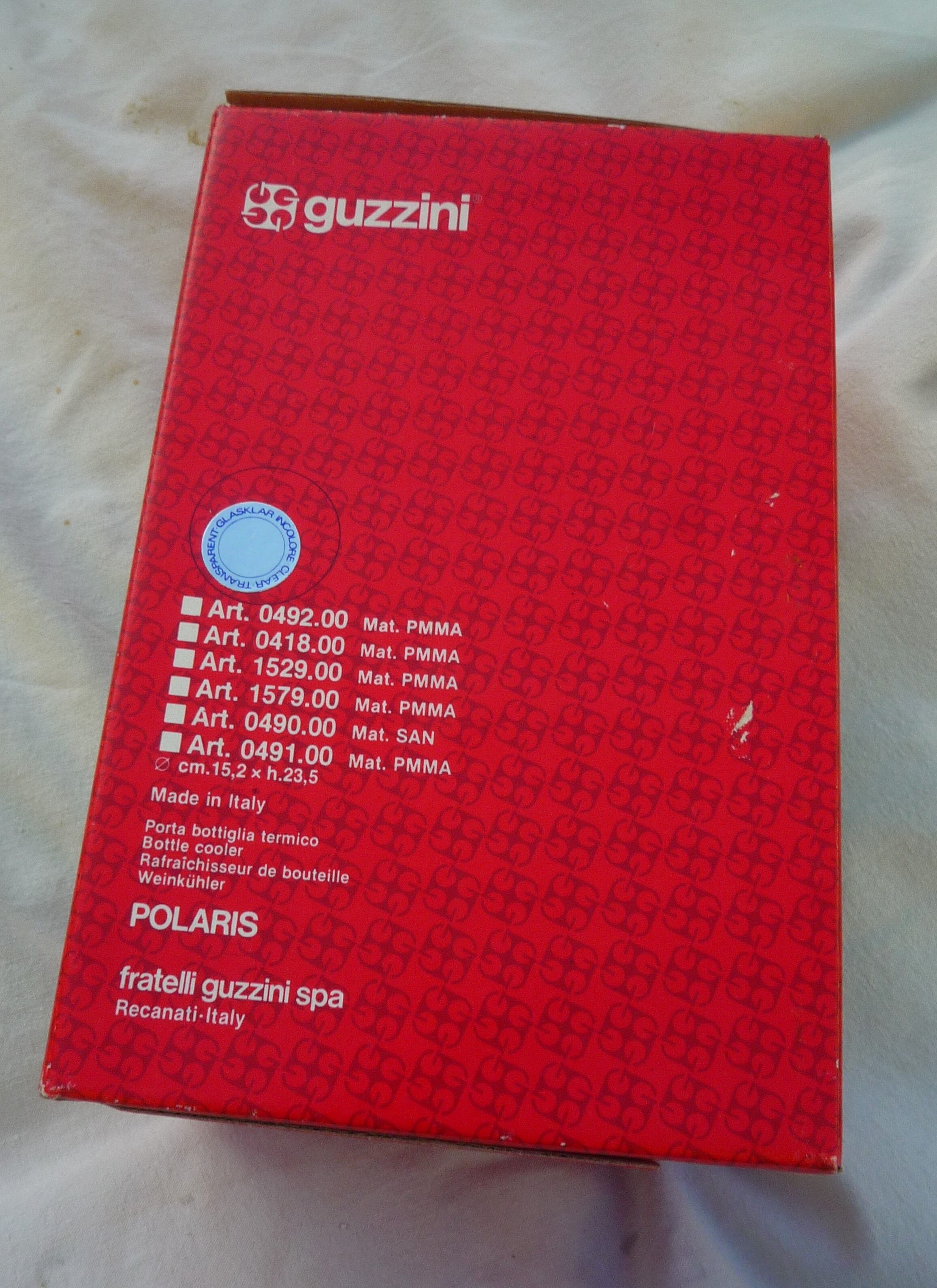 Bottle freshener, Guzzini, STG Studio, 80s