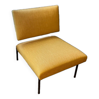 New yellow fireside chair