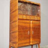 Rounded furniture from the 1950s in cherry veneer