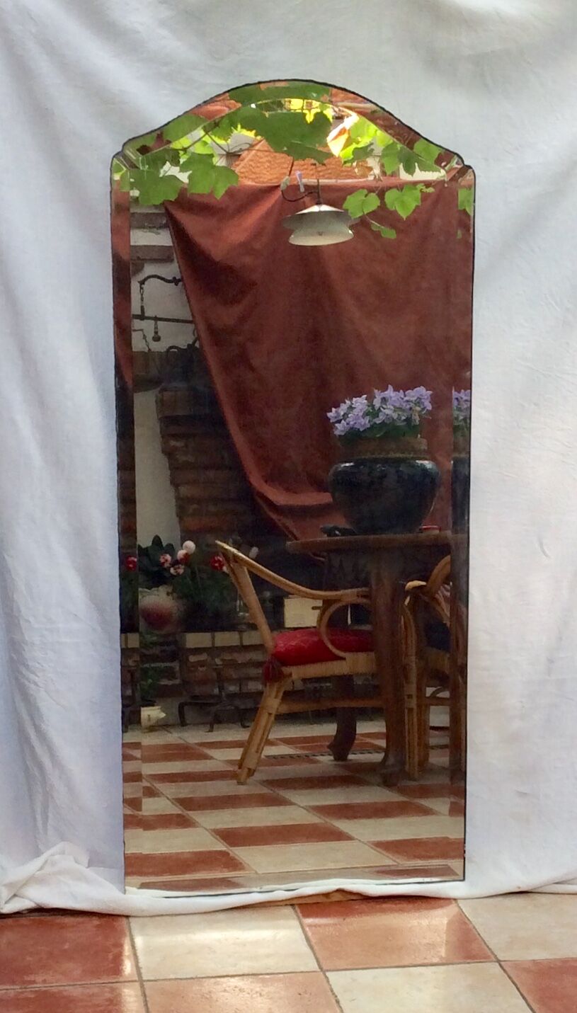 Old bevelled mirror