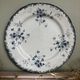 Superb antique plate Terre de Fer blue Emile Bourgeois Paris