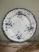 Superb antique plate Terre de Fer blue Emile Bourgeois Paris
