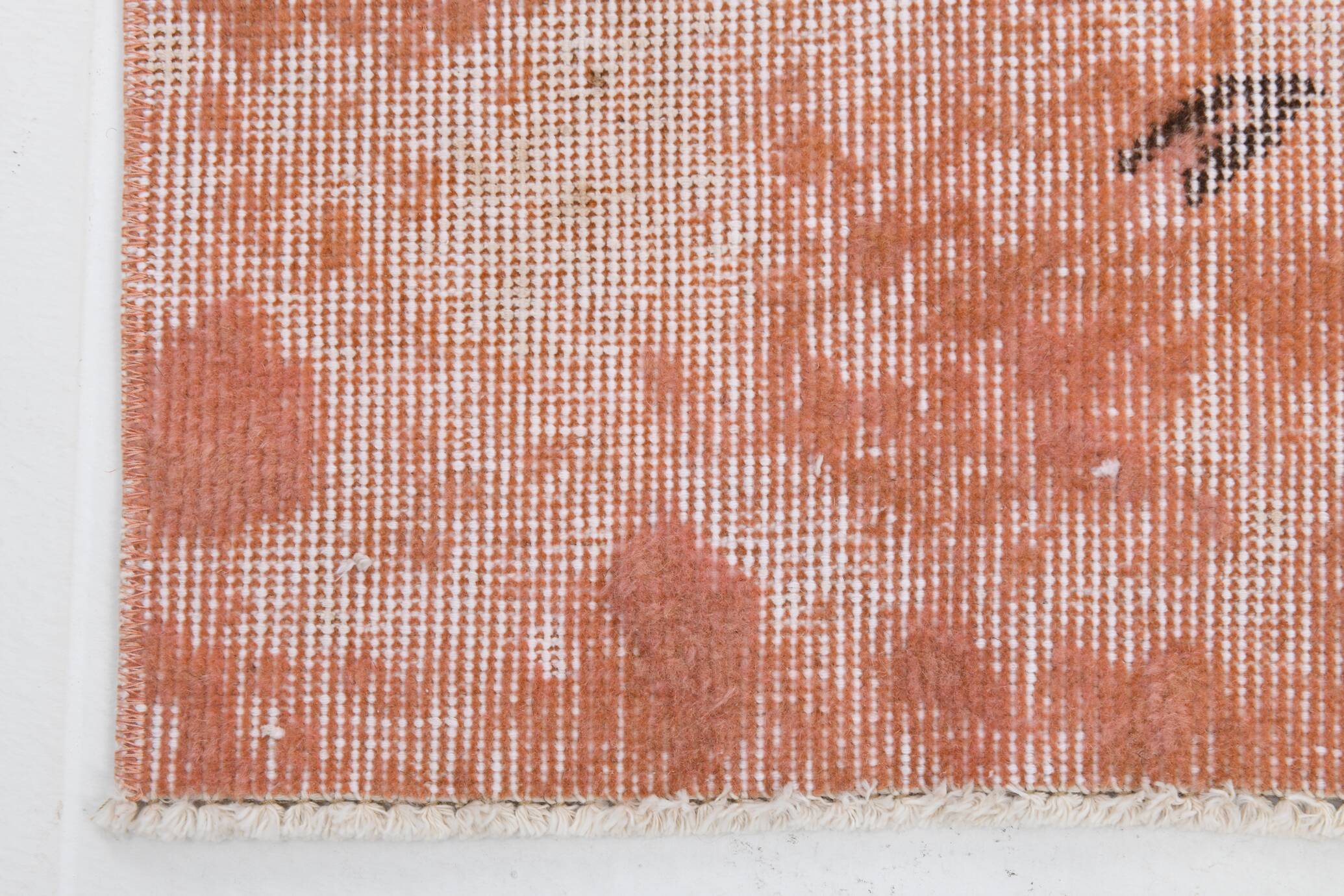 Salmon & Peach Turkish Vintage Rug, 167x286Cm