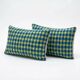 Set of 2 vintage kilim cushion covers 38x61 cm