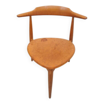 Chaise Heart FH4104 par Hans J. Wegner pour Fritz Hansen, années 1950.
