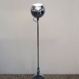 Paolo Tilche tilting floor lamp in chrome metal, 1970s