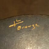 Bronze vase signed 60s