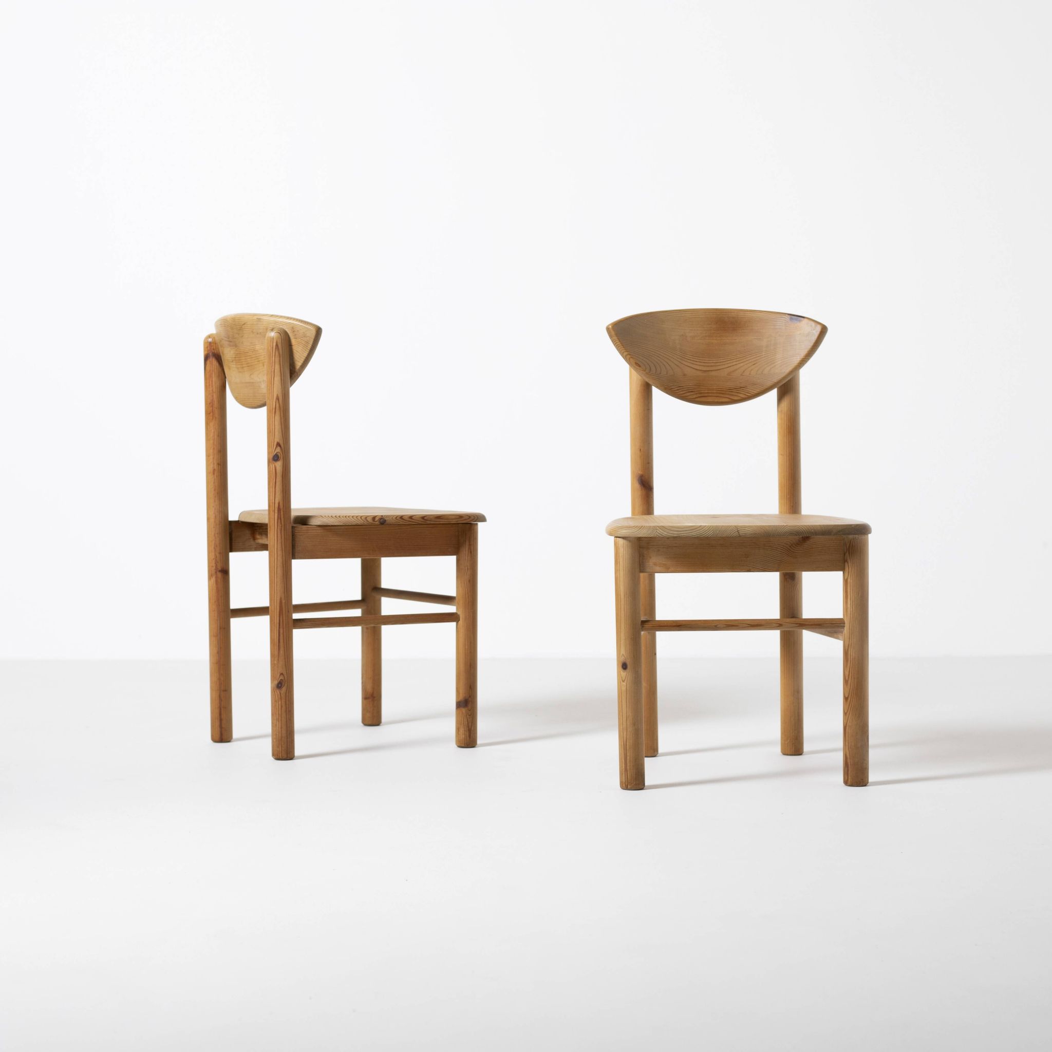 Set of 4 pine dining chairs attributed to Rainer Daumiller, Denmark, 1970s