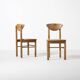 Set of 4 pine dining chairs attributed to Rainer Daumiller, Denmark, 1970s