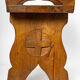 Tabouret en bois sculpté, chêne, 1950-1960