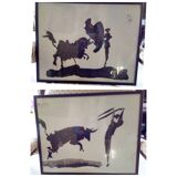 2 framed posters Picasso Corrisa 1959