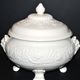 Rare Wedgwood "Patrician" molded opaque earthenware tureen, garland mascaron, England