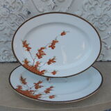 2 serving dishes vintage porcelain Japan