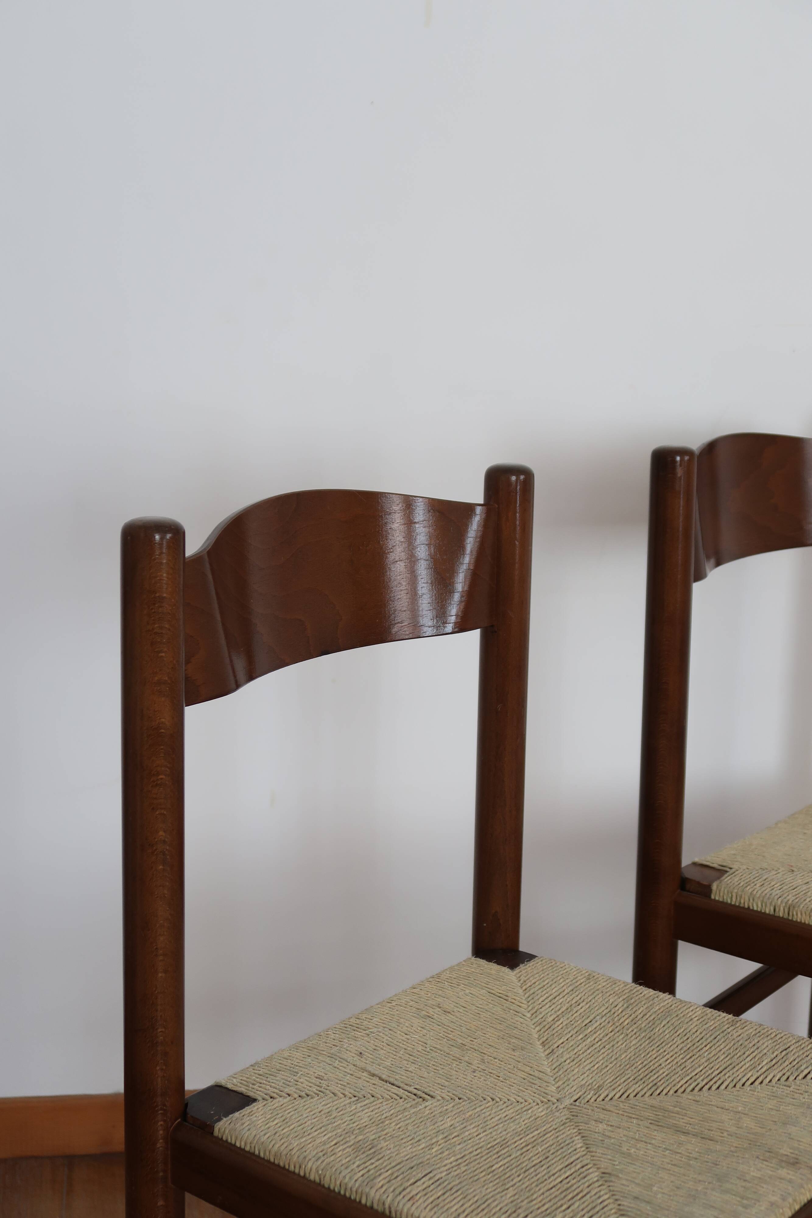 Pair of mulched bistro chairs
