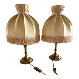 Lot 2 lampes de chevet anciennes