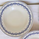 3 assiettes creuses en terre de fer Gien modèle Austerlitz 2106211